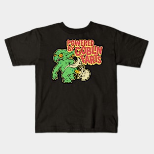 Powered by Goblin Farts Kids T-Shirt